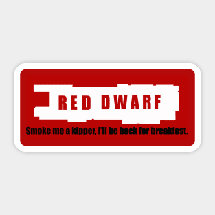 Red dwarf Sticker